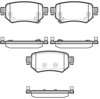 Гальмівні колодки зад. Mazda 6 2.0-2.5 12- - WOKING P17823.02