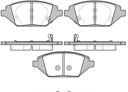 Комплект тормозных колодок - WOKING P17863.02