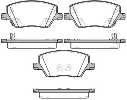 Гальмівні колодки пер. Fiat Tipo 1.3-1.6 16-20 - (77367910, 77367628, 77368368) WOKING P17953.02