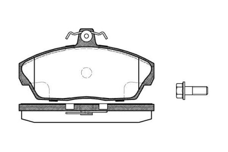 Гальмівні колодки пер. 1.8-2.5 LAND ROVER 98-06 - (45022S74E50, 45022ST3E00, 45022ST3E30) WOKING P2373.10