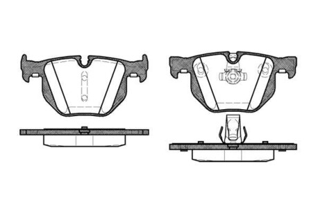 Комплект тормозных колодок, дисковый тормоз - WOKING P2813.60