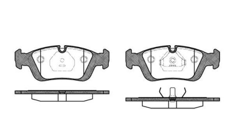 Комплект тормозных колодок, дисковый тормоз - WOKING P2843.00