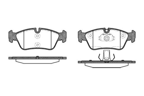 Гальмівні колодки пер. BMW 3 (E36/E46) 94-07 (ATE) - WOKING P2843.40