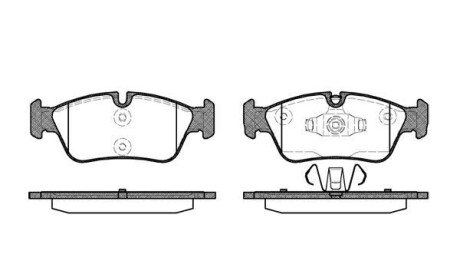 Комплект тормозных колодок, дисковый тормоз - WOKING P2843.60