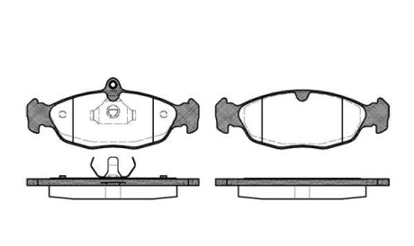 Комплект тормозных колодок, дисковый тормоз - WOKING P2933.20