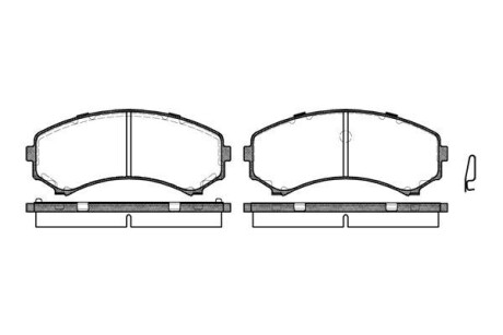 Гальмівні колодки пер. Mitsubishi Grandis 04-11/Pajero 90- (sumitomo) - WOKING P2963.00