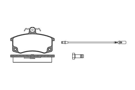 Колодки гальмівні 2108 перед (Remsa) (к-т 4шт) - (91103501080) WOKING P321302