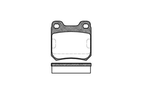 Гальмівні колодки зад. Opel Vectra B/Omega B 94-03 (ATE) - (4467072, 1605877, 90297537) WOKING P3393.00