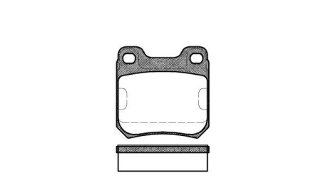 Гальмівні колодки зад. Opel Omega/SAAB 9-5 2.0-3.0 87-03 - WOKING P3393.40