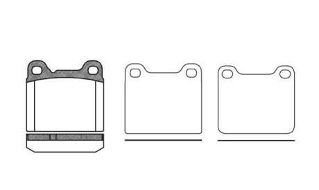 Комплект тормозных колодок, дисковый тормоз - (2728700, 86285640, 2715860) WOKING P3573.20