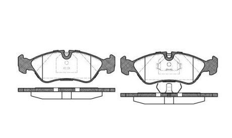 Комплект тормозных колодок, дисковый тормоз - WOKING P3863.30