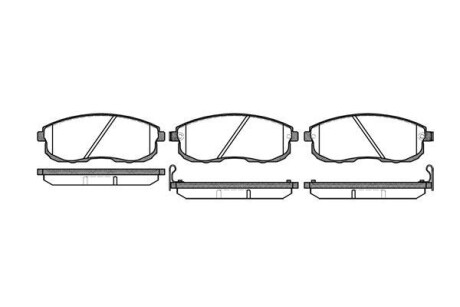 Гальмівні колодки пер. Nissan Maxima 88-00 (sumitomo) - WOKING P3933.12