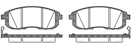 Колодки тормозные диск. перед. (Remsa) Nissan Cube 1.5 07-,Nissan Cube 1.6 07- - WOKING P3933.14