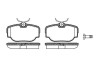 Комплект тормозных колодок, дисковый тормоз - (sfp100470, sfp100490, sfp500130) WOKING P4773.00 (фото 1)