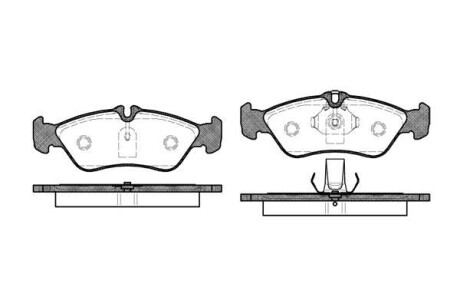 Колодки тормозные диск. задн. (Remsa) MB Sprinter I 96>06 / VW LT 28-46 II 96>06 - WOKING P4803.00