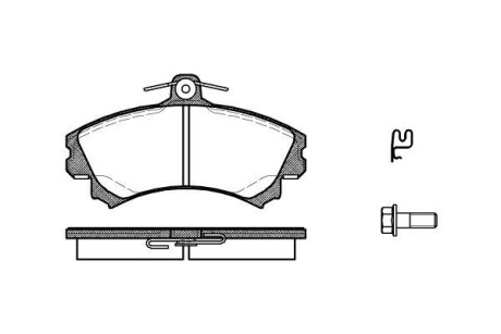 Колодки тормозные диск. перед. (Remsa) Mitsubishi Colt 04> (P4903.21) - WOKING P490321