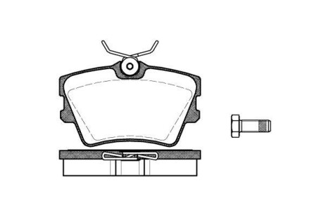 Колодки тормозные диск. задн. (Remsa) Renault Trafic III 1,6DCi 15> / VW T4 - WOKING P4913.00