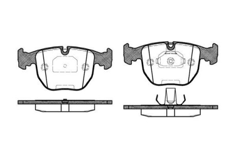 Колодки тормозные диск. перед. (Remsa) BMW X3e83 ATE ver. - WOKING P4963.00