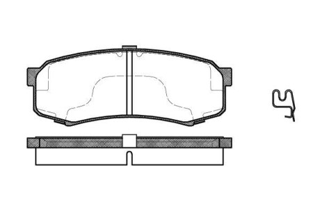 Гальмівні колодки зад. Toyota Land Cruiser 84- - WOKING P5133.04