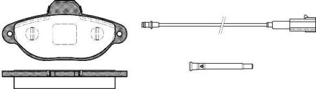 Колодки тормозные диск. перед. (Remsa) Fiat 500 07>, Fiorino Qubo 08> (P5143.21) - WOKING P514321