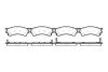 Гальмівні колодки пер. Premacy/Protege/323/626/Eunos/Xedos/MX6/Probe 92-05 - (gayr3329za, 3894048, 3922123) WOKING P5153.04 (фото 1)