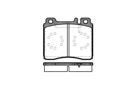 Гальмівні колодки пер. W140/W140/W140/W124/W140 91-99 - WOKING P5203.00