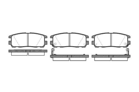 Колодки тормозные диск. задн. (Remsa) Great wall Haval 5 2.0 10-,Great wall Haval 5 2.4 10- - (3502155F00, 1605851, V9118Z004) WOKING P5263.02