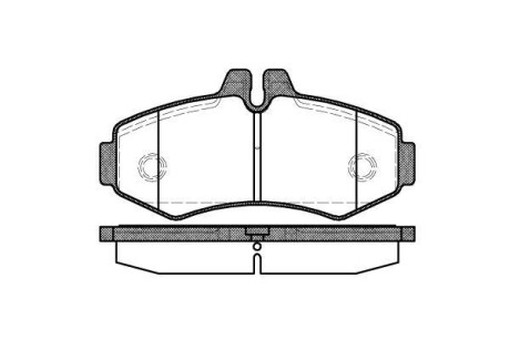 Комплект тормозных колодок, дисковый тормоз - WOKING P6013.00