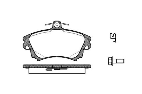 Гальмівні колодки пер. S40/V40 95-04 - WOKING P6083.02