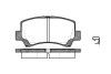 Колодки тормозные диск. перед. (Remsa) Chery A1 (06-), Chery Jaggi (06-) (P6103.02) - (5581075F00, 5581075F00000, 5581075F10) WOKING P610302 (фото 1)