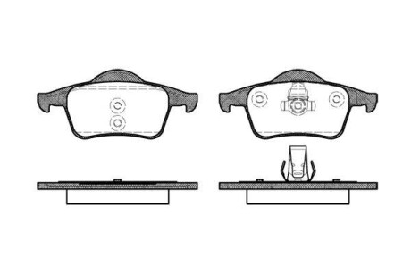 Гальмівні колодки зад. Volvo S60/S80/V70/XC70 95-10 (ATE) - (86349255, 86349250, 8634925) WOKING P6143.00