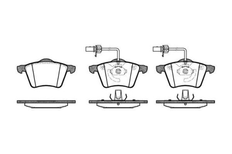 Колодки тормозные диск. перед. (Remsa) VW TRANSPORTER T4 2.5 (96-03)/Ford Galaxy I 1.9 TDI (00-06) - WOKING P6213.02