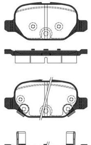 Комплект тормозных колодок, дисковый тормоз - WOKING P6273.32