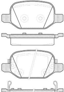 Комплект тормозных колодок, дисковый тормоз - WOKING P6273.52