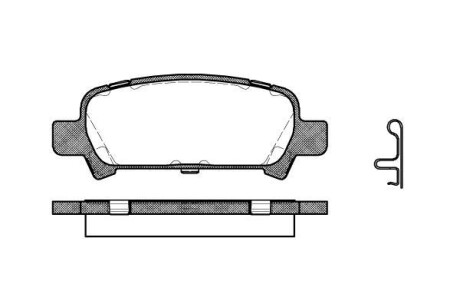 Колодки тормозные диск. задн. (Remsa) Subaru Forester (sg) 2.0 02-,Subaru Forester (sg) 2.5 02- (P6293.02) - (26696FC002, 26696FA010) WOKING P629302