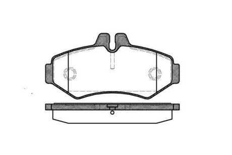 Колодки тормозные диск. задн. (Remsa) MB Sprinter I (00-06)/VW LT 28-35 II (96-06) - WOKING P6333.00