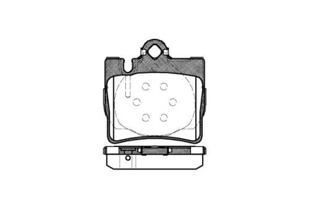 Колодки гальмівні диск. задн. (Remsa) MB S-CLASS (W220) (98-06) (P6703.00) - WOKING P670300