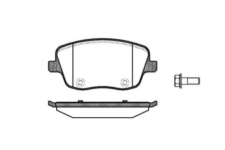 Гальмівні колодки пер. VW Polo 02-/Skoda Fabia 99-14 (TRW) - WOKING P6753.00