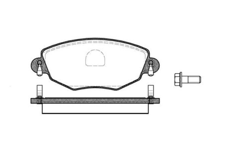 Колодки тормозные диск. перед. (Remsa) Ford Mondeo III (P6763.00) - WOKING P676300