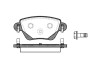 Колодки тормозные диск. задн. (Remsa) Ford Mondeo III Bosch ver. (P6773.00) - (1121892, 1121895, 1126719) WOKING P677300 (фото 1)