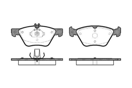 Гальмівні колодки пер. W202/210 (ATE)/211 4Matic - WOKING P7013.00