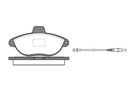 Комплект тормозных колодок, дисковый тормоз - WOKING P7023.02