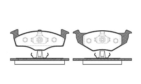 Комплект тормозных колодок, дисковый тормоз - WOKING P7093.20