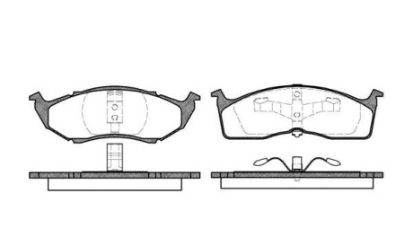 Комплект тормозных колодок, дисковый тормоз - WOKING P7103.00