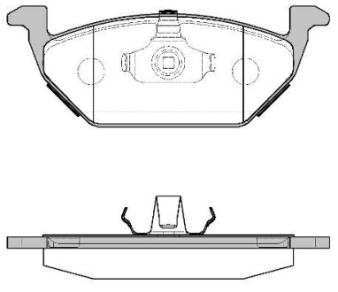 Гальмівні колодки пер. Caddy III/Golf V/Passat B6/Octavia A5 - WOKING P7333.00