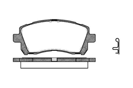 Колодки гальмівні диск. перед. (Remsa) Subaru Outback (bl, bp) 2.5 03-10 (P7553.02) - WOKING P755302