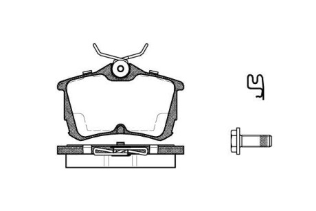 Гальмівні колодки зад. Honda Accord 98-08 (TRW) - WOKING P7953.02