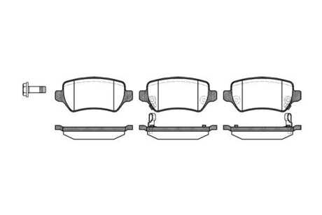 Гальмівні колодки Astra/Ceed/Combo/Zafira 94- - WOKING P8573.02