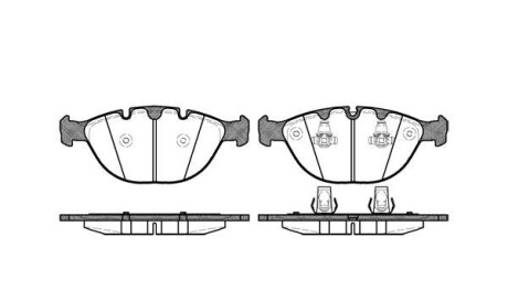 Комплект тормозных колодок, дисковый тормоз - WOKING P8583.00