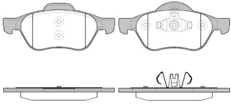 Комплект тормозных колодок - WOKING P8623.40